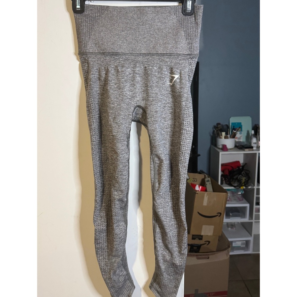 Gymshark Vital Seamless Leggings Womens Grey Marl High Waisted Athletic Pants